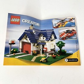 Lego Mini Helicopter Sea Plane Tug Boat 3 in 1 Creator Set 5864 100% Complete 