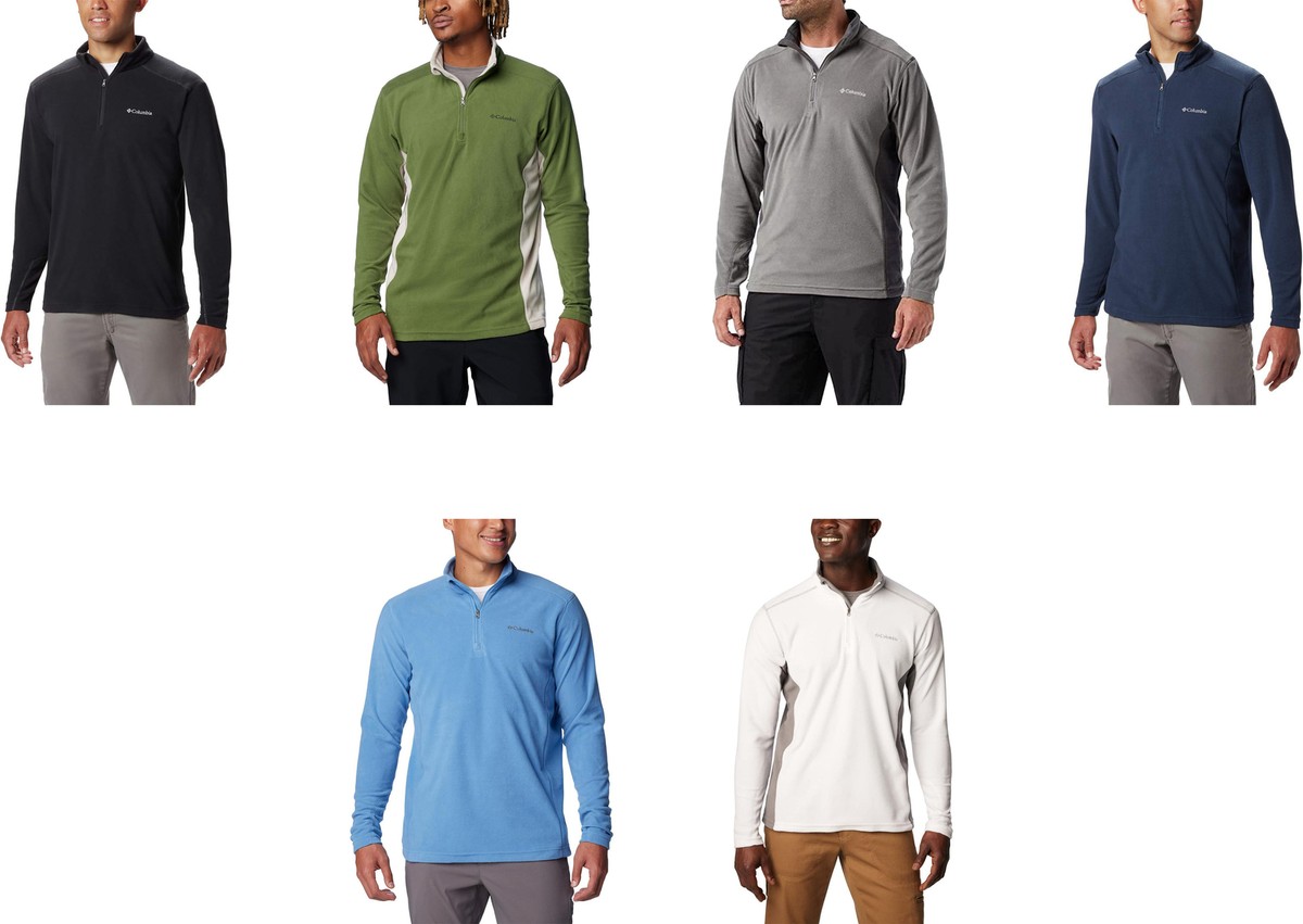 Columbia Men's Klamath Range II Half Zip Fleece Pullover | eBay
