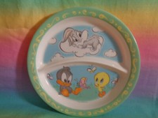 VTG 1998 Warner Bros Zak Designs Baby Bugs Bunny Tweety Bird Daffy Duck Dish