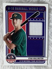 2023 USA Baseball Stars & Stripes  Game Worn Materials #U18-KR KYAN WALLINGTON