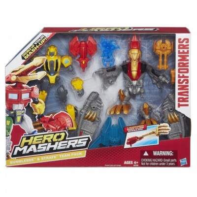 Transformers Hero Mashers Bumblebee & Strafe Mash Pack Neu & Sealed