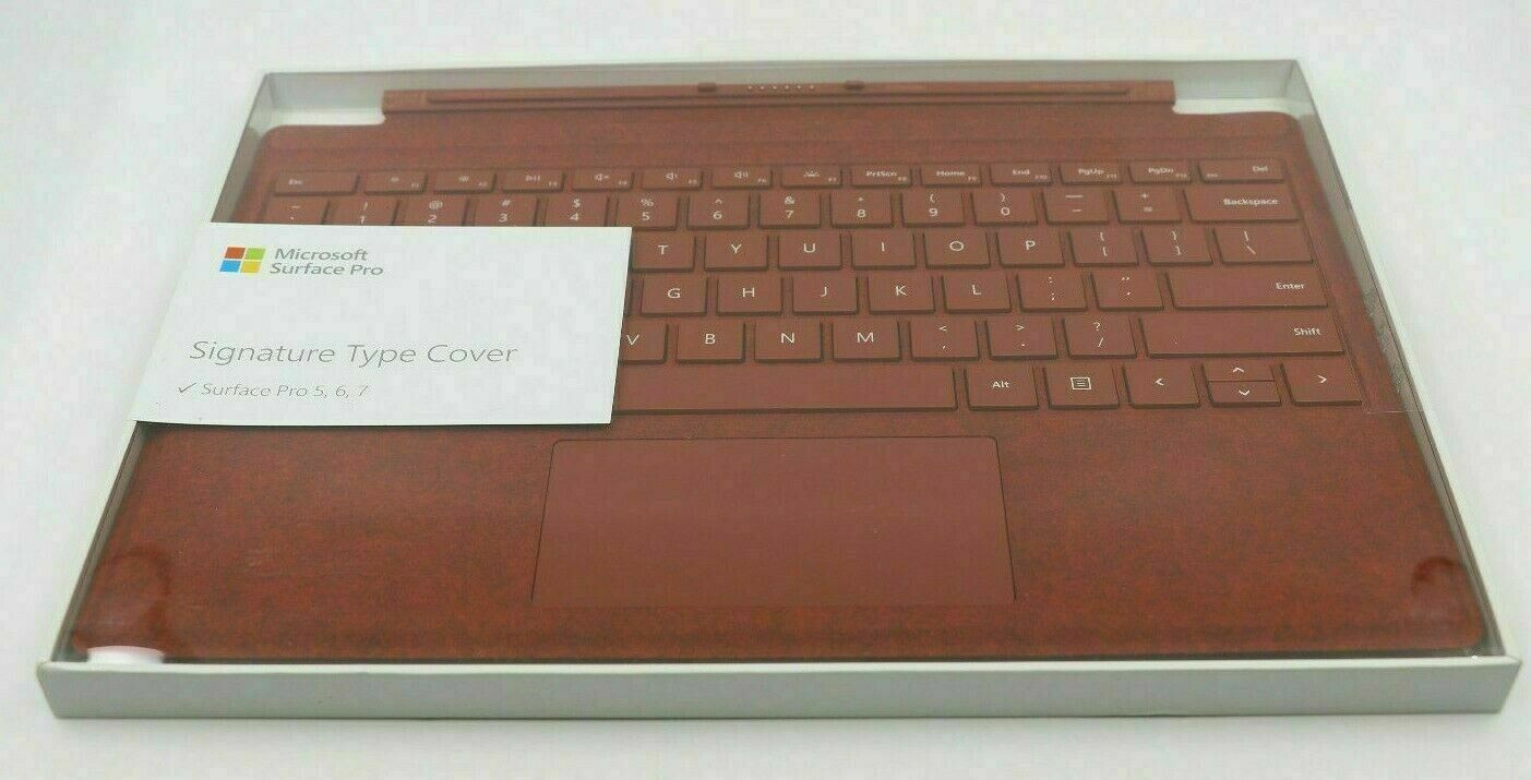 Microsoft Ffp Signature Keyboard Type Cover For Microsoft Surface Pro Poppy Red For Sale Online Ebay