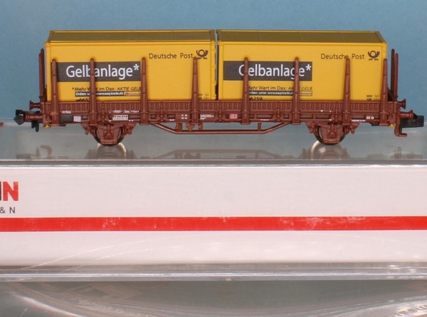 Hobbytrain 23833, Spur N, Db Rungenwagen Kbgs 442 + Container Gelbanlage, Ep. 5-image