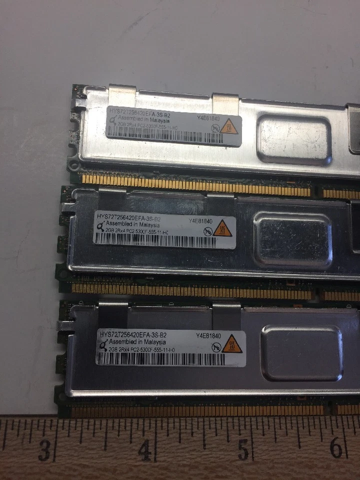  HP 6GB (3x2GB) 2Rx4 PC2-5300F-555-11-H0 Server Memory - Image 2 of 4