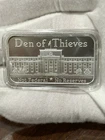 Den of Thieves 1 OZ .999 Silver Shield Bar Not Federal & NO Reserves in Capsule