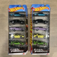 Hot Wheels 1:64 Fast  Furious 5 Pack Car Set JBJ80 Lot Of 2