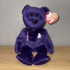 Ty Beanie Baby Princess Diana Bear 1997 RARE W/Tag, PE Pellets Excellent