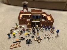 Pièce Playmobil Fort Western – Pilier D’angle En Bois, Référence 5245, Occasion En Très Bon état