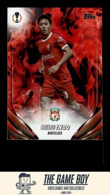 2023-24 Topps UEFA Club Competitions Inferno Foil #170 Wataru Endo Liverpool
