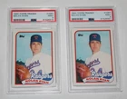 TWO (2) 1989 Topps Traded Baseball Card #106T NOLAN RYAN Graded PSA 9 MINT