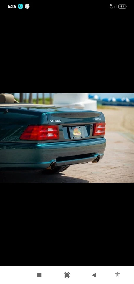 Modellino Mercedes 500 SL STROSEK in Plastica Scala 1:24 Argento Met. - Immagine 2 di 2