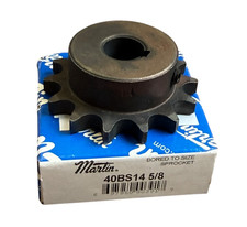 Martin 40BS14 5/8 Bore Roller Chain Sprocket 14 Tooth ANSI 40 Type B.