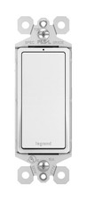 Legrand radiant TM870WSLCC10 15 Amp Rocker Wall Switch with Locator Light, Si...