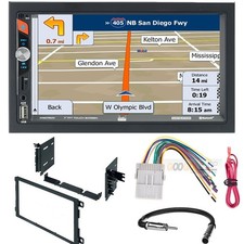 Dual 7 Navigation Amfm Radio Car Stereo Bluetooth For 2003-2006 Gmc Sierra