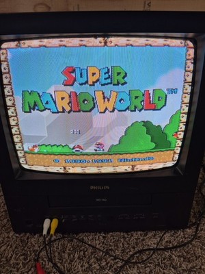 PHILIPS 13  CRT Color TV/VCR Combo CCB132AT02 W/Remote VCR NOT WORKING