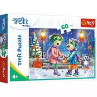 5900511173833 Puzzle 60 ElementóW. Rodzina TreflikóW. Zima U TreflikóW Trefl