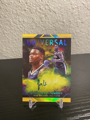 2023-24 Panini Origins #UA-ZNW Zion Williamson Universal Gold Auto #10/10