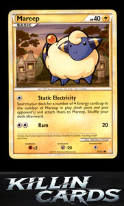 Mareep 73/123 Pokemon Common HeartGold SoulSilver Card NM