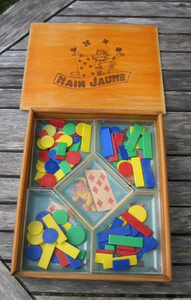 Jeu ancien Nain Jaune en bois complet - Collection