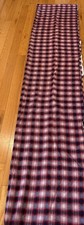 Red Blue White Plaid Cotton Flannel Fabric - 42 Wide 4 Yds 30 In Length