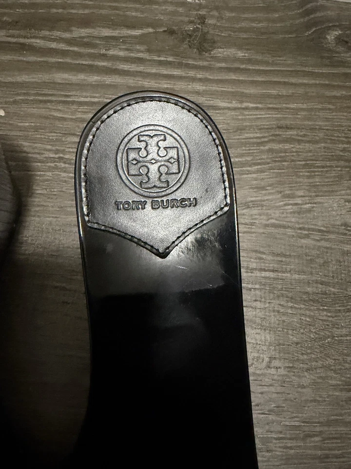 Tory Burch черный лакированная кожа Miller платформе горки размер 6,5 новый - Изображение 4 из 4