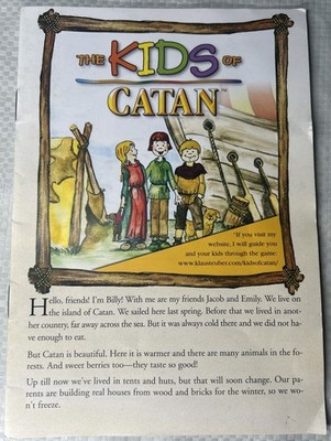 Kids of Catan Instruction Booklet / Story Book Replacement   Original Rulebook