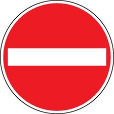 Schild I Verkehrszeichen Verbot der Einfahrt, Nr.267, Kunststoff, &Oslash; 200mm
