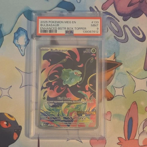 MINT PSA 9 Bulbasaur #133 Stamped | Mega Evolution Enhanced | Pokémon 2025