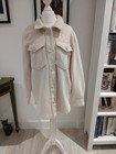 Tu Cream Shacket, size UK12, button down, pockets to chest
