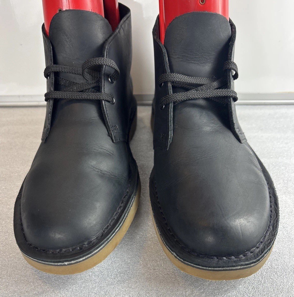 S Desert Boot Black Leather Casual  Boots Size 10 M