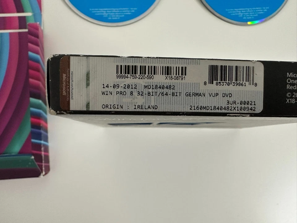 Microsoft Windows 8 Pro (Retail) – 32/64-Bit, mit Key/Originalverpackung - Bild 2 von 3