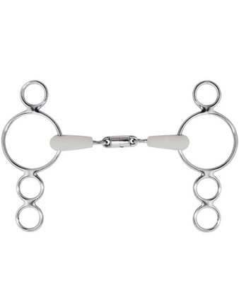 Apfelgeschmack 19 mm Edelstahl Pessoa Biss mit Schwenkolive Happy Mouth Bit 