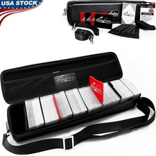 Durable Trading Card Storage Case Fits TCG Decks Adjustable Dividers Travel Safe