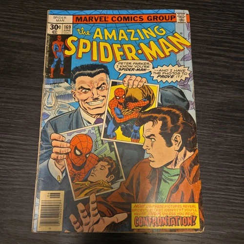 Marvel The Amazing Spider-Man #169 Comic Book (June 1977) NewsStand Edition
