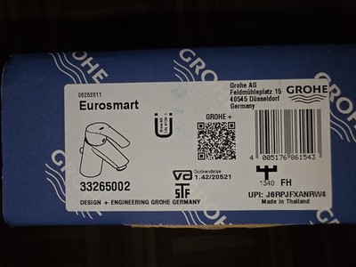 Grohe Eurosmart Waschtischarmatur Einhebelmischer Chrom NEU OVP