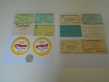 Vintage Lot Of 10 Railroad Passes and one coin,two coasters union pacific 30s