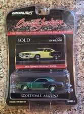 GREENLIGHT BARRETT JACKSON SERIES 1 1971 PLYMOUTH HEMI CUDA GREEN MACHINE 🔥
