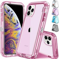 Clear Heavy Duty Shockproof Case For iPhone 17 17e 16 Pro Max 15 14 13 12 Cover