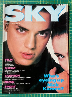 SKY MAGAZINE #1 First Issue, April 1987 - Nick Kamen, Michael Jackson, Sumo etc.