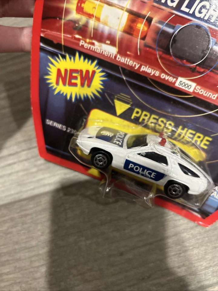 Majorette Sonic Flashers Series 2300 Highway Police Car New In Package Rare HTF - Image 2 of 4