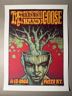 Trey Anastasio Band Poster Goose 11/13 2022 Glens Falls New York R