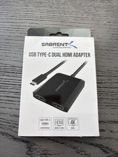 Adaptador HDMI Doble USB Tipo-C Sabrent (DA-UCDH)