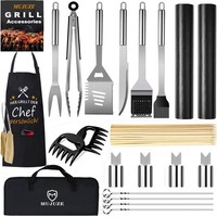 Grillbesteck Set Edelstahl GrillzubehöR MäNner Geschenk BBQ Camping 118 Teile