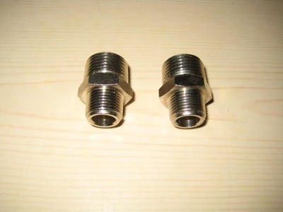 2 Stück Doppelnippel Aussengewinde BSP Gleich 1/2'' x 3/8'' /Reduzierer Fittings