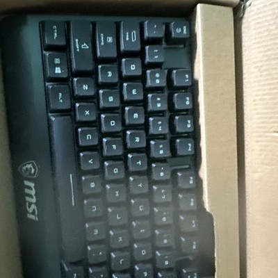 MSI VIGOR GK30 US LED Gaming Keyboard OPEN BOX - CLEAN- NEW