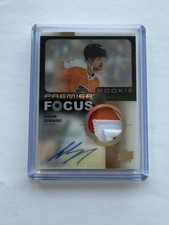 2023-24 Upper Deck Premier Focus Auto Patch Rookies Adam Ginning Auto 15/49
