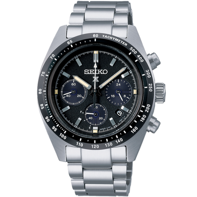 SEIKO SBDL091 SPEEDTIMER ＋ ジュビリーブレス SEIKO PROSPEX SBDL091 SPEEDTIMER Solar Chronograph Watch Black