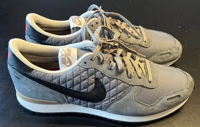 Nike Air Vortex Cool Gray Running Shoes Quilted Suede 429773-006 Men s 13 HTF