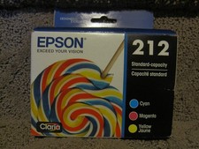 Epson T212520-S T212520-CP Cyan Magenta Yellow Ink Cartridge Genuine  212 03.26