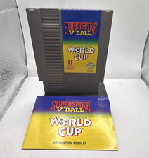Nintendo Super Spike V'Ball / Nintendo World Cup (NES) w/ Manual